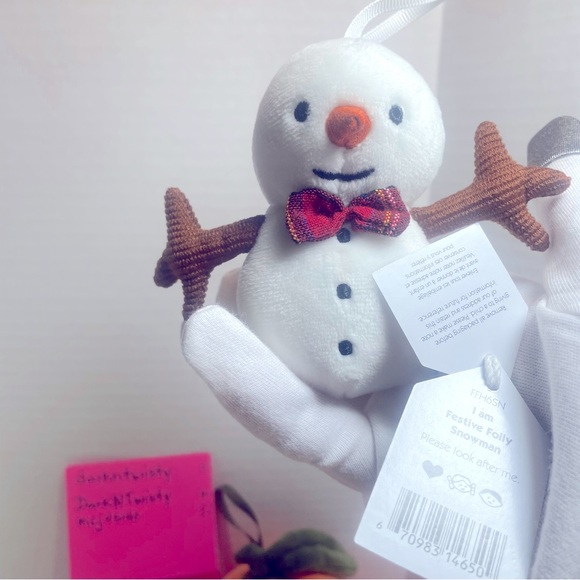 BNWT Jellycat I am Festive Folly Snowman Plush/Ornament ORIGINAL RELEASE - Picture 2 of 8